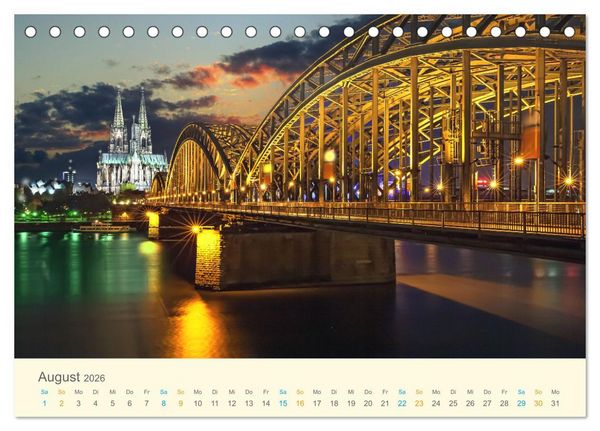 Produktbild: Deutsche Br&uuml;cken (Tischkalender 2026 DIN A5 quer), CALVENDO Monatskalender