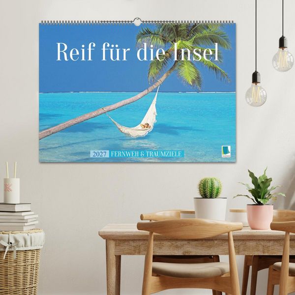Produktbild: Reif f&uuml;r die Insel: Fernweh & Traumziele (Wandkalender 2027 DIN A2 quer), CALVENDO Monatskalender
