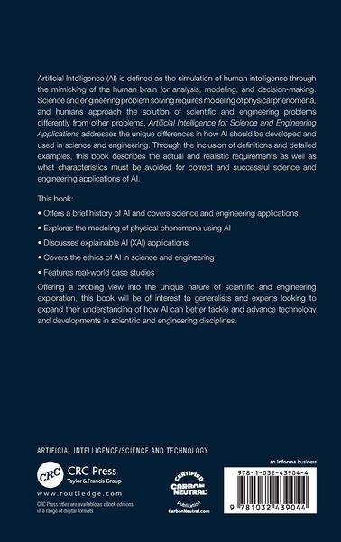 Produktbild: Artificial Intelligence for Science and Engineering Applications