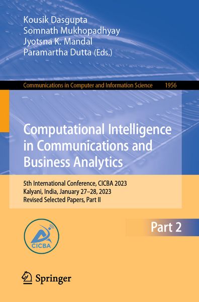 Produktbild: Computational Intelligence in Communications and Business Analytics
