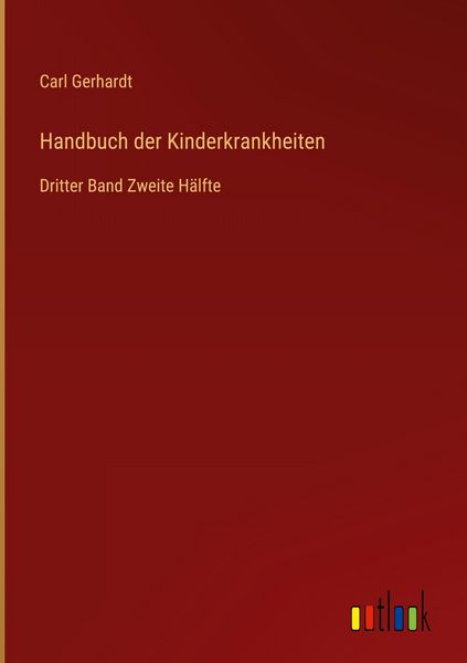 Produktbild: Handbuch der Kinderkrankheiten