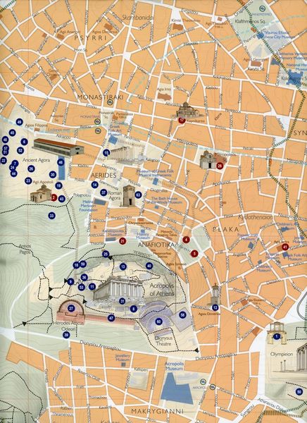 Produktbild: Stadtplan Ancient Athens/ Modern Athens 1:4600