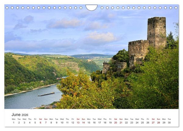 Produktbild: Rhine Valley and Castles (Wall Calendar 2026 DIN A4 landscape), CALVENDO 12 Month Wall Calendar