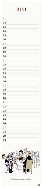 Produktbild: Loriot Geburtstagskalender Langplaner