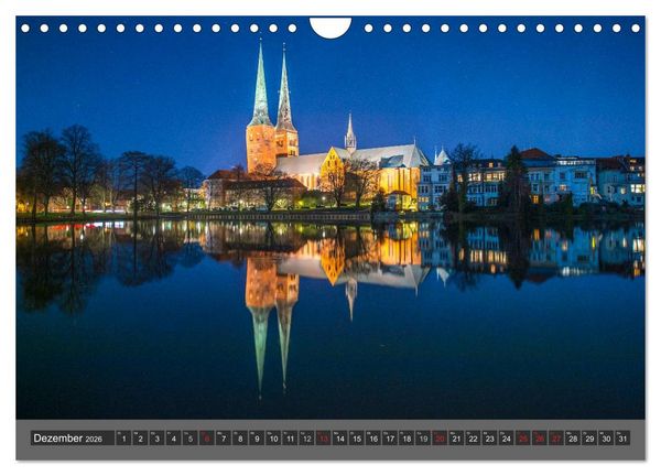Produktbild: Die Hansestadt L&uuml;beck (Wandkalender 2026 DIN A4 quer), CALVENDO Monatskalender