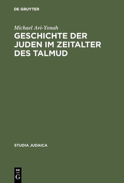 Produktbild: Geschichte der Juden im Zeitalter des Talmud