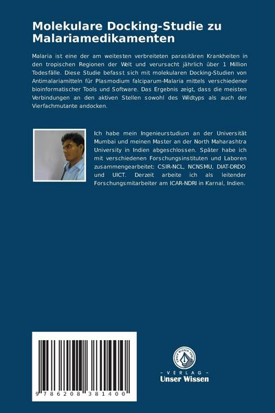 Produktbild: Molekulare Docking-Studie zu Malariamedikamenten