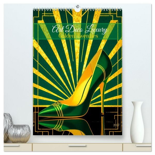 Produktbild: Art Deco Luxury &ndash; Golden Twenties (hochwertiger Premium Wandkalender 2027 DIN A2 hoch), Kunstdruck in Hochglanz