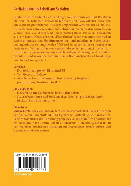 Produktbild: Partizipation als Arbeit am Sozialen