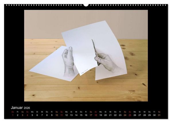 Produktbild: optische T&auml;uschungen 2026 (hochwertiger Premium Wandkalender 2026 DIN A2 quer), Kunstdruck in Hochglanz