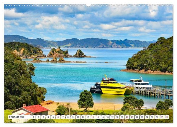 Produktbild: Neuseeland - Land der Kontraste (Wandkalender 2027 DIN A2 quer), CALVENDO Monatskalender