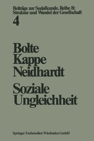 Produktbild: Soziale Ungleichheit