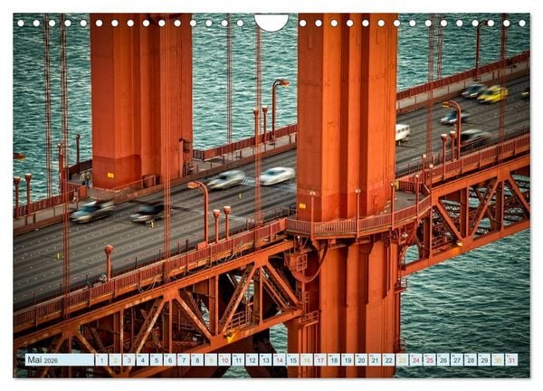 Produktbild: Golden Gate Bridge - Synonym f&uuml;r San Francisco (Wandkalender 2026 DIN A4 quer), CALVENDO Monatskalender