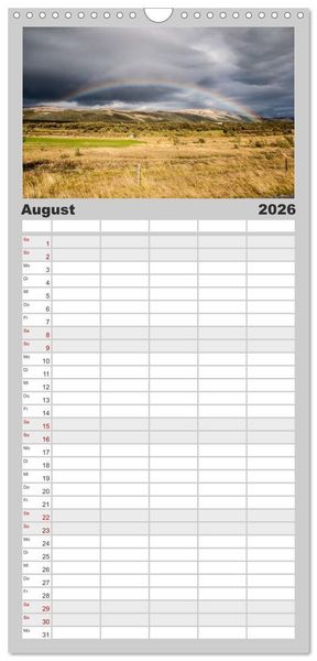 Produktbild: Familienplaner 2026 - Licht des Nordens mit 5 Spalten (Wandkalender, 21 x 45 cm) CALVENDO