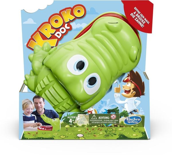 Hasbro E4898100 - Kroko Doc, Reaktionsspiel