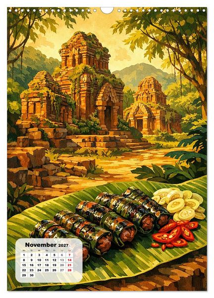 Produktbild: Vietnam - Eine Schlemmerreise durchs Land des aufsteigenden Drachen (Wandkalender 2027 DIN A3 hoch), CALVENDO Monatskalender