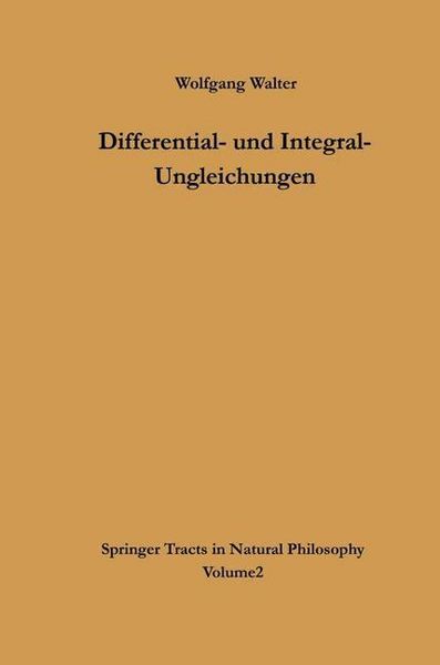 Produktbild: Differential- und Integral-Ungleichungen