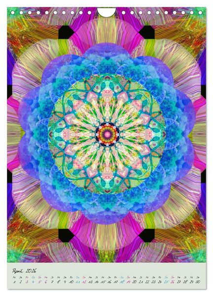 Produktbild: BLUMEN MANDALAS (Wandkalender 2026 DIN A4 hoch), CALVENDO Monatskalender