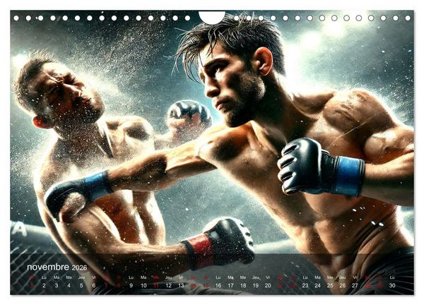 Produktbild: MMA - Mixed Martial Arts France (Calendrier mural 2026 DIN A4 vertical), CALVENDO calendrier mensuel
