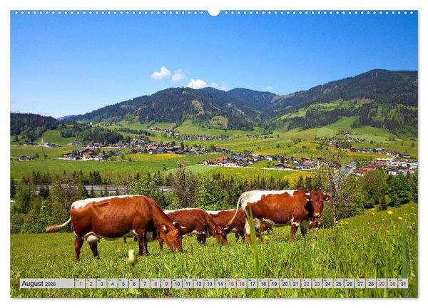 Produktbild: Herzliche Gr&uuml;&szlig;e aus Flachau (Wandkalender 2026 DIN A2 quer), CALVENDO Monatskalender