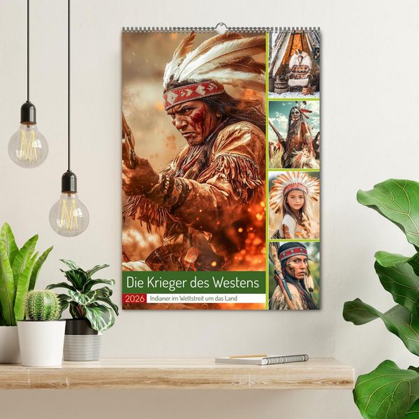 Produktbild: Die Krieger des Westens (Wandkalender 2026 DIN A2 hoch), CALVENDO Monatskalender