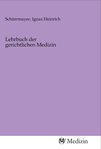 Produktbild: Lehrbuch der gerichtlichen Medizin