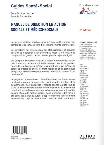 Produktbild: Manuel de direction en action sociale et m&eacute;dico-sociale