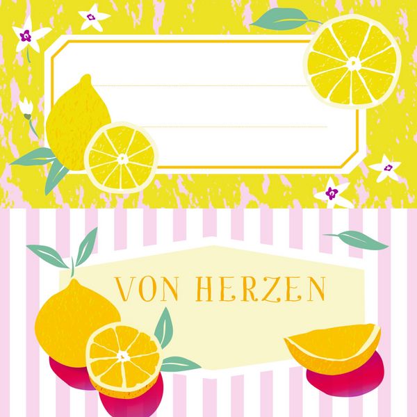Produktbild: K&uuml;chenetiketten - Orangen (K&uuml;chenpapeterie)