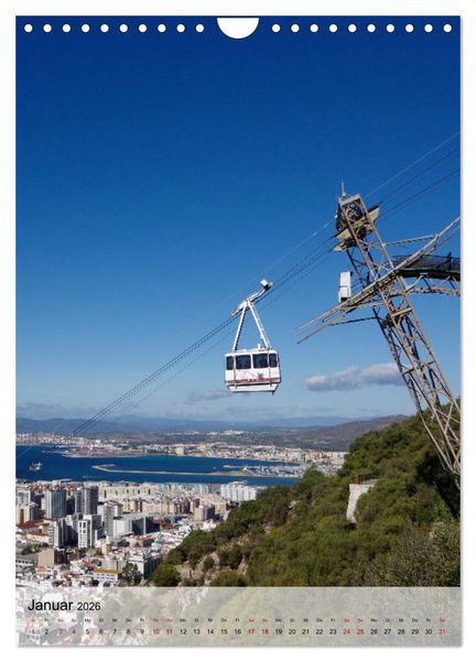 Produktbild: Gibraltar - Britische Kolonie am Mittelmeer (Wandkalender 2026 DIN A4 hoch), CALVENDO Monatskalender