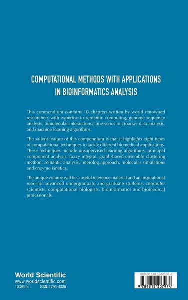 Produktbild: Computational Methods with Appl in Bioinformatics Analysis