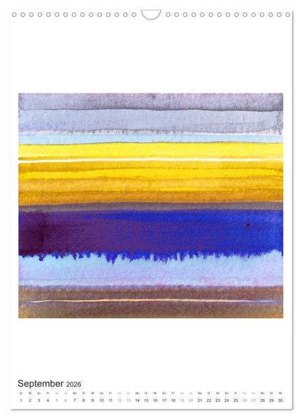 Produktbild: Ein leuchtendes Jahr: Abstrakte Kunst von Inga Pint (Wandkalender 2026 DIN A3 hoch), CALVENDO Monatskalender