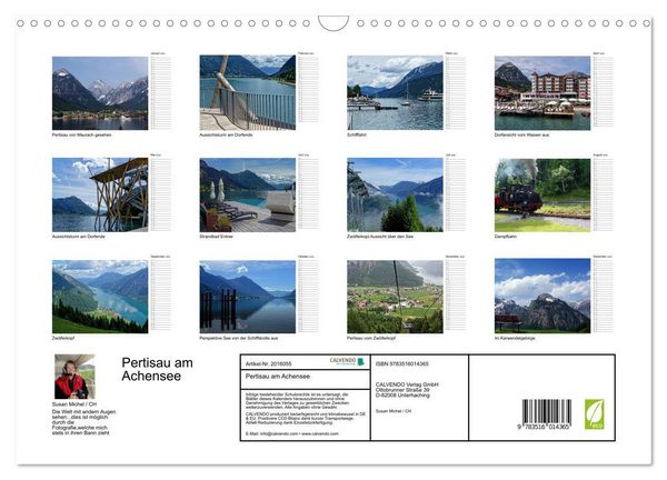 Produktbild: Pertisau am Achensee (Wandkalender 2026 DIN A3 quer), CALVENDO Monatskalender