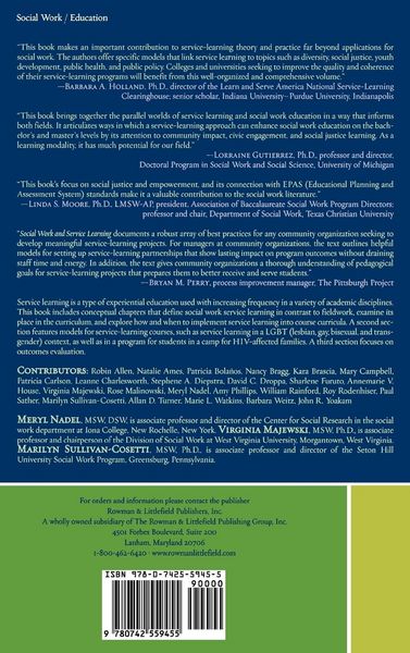 Produktbild: Social Work and Service Learning