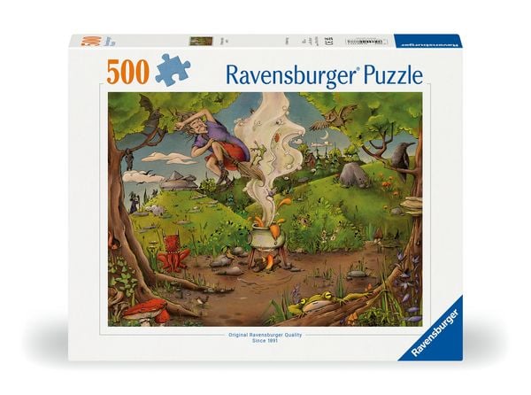 Produktbild: Erwachsenenpuzzle 500 Teile - Bei der Waldhexe