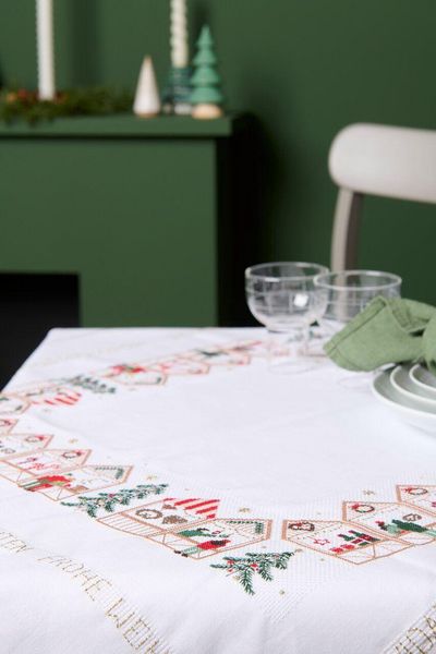 Produktbild: Stickpackung Gez&auml;hlter Kreuzstich, Decke Weihnachtsmarkt