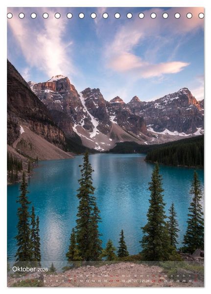 Produktbild: Die kanadischen Rockies (Tischkalender 2026 DIN A5 hoch), CALVENDO Monatskalender
