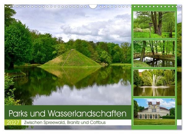 Produktbild: Parks und Wasserlandschaften (Wandkalender 2027 DIN A3 quer), CALVENDO Monatskalender