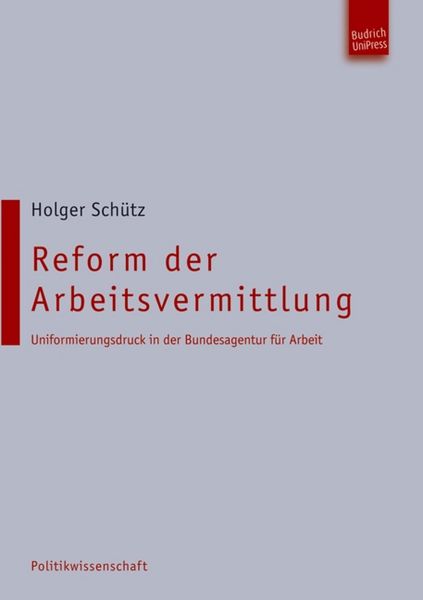 Produktbild: Reform der Arbeitsvermittlung