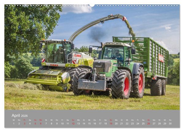 Produktbild: Landtechnik im Einsatz (Wandkalender 2026 DIN A2 quer), CALVENDO Monatskalender