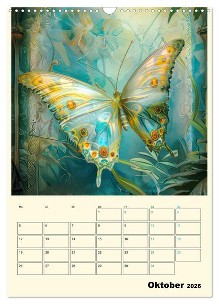 Produktbild: Schmetterlinge der Fantasie entsprungen - Planer (Wandkalender 2026 DIN A3 hoch), CALVENDO Monatskalender