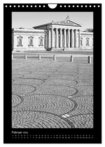 Produktbild: Liebenswertes M&uuml;nchen 2026 - Stilisierte Fotografien in schwarzwei&szlig; (Wandkalender 2026 DIN A4 hoch), CALVENDO Monatskalender