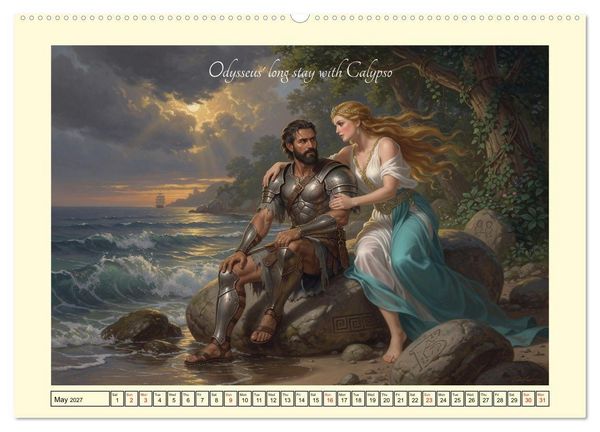 Produktbild: The adventurous journey of Odysseus (Wall Calendar 2027 DIN A2 landscape), CALVENDO 12 Month Wall Calendar