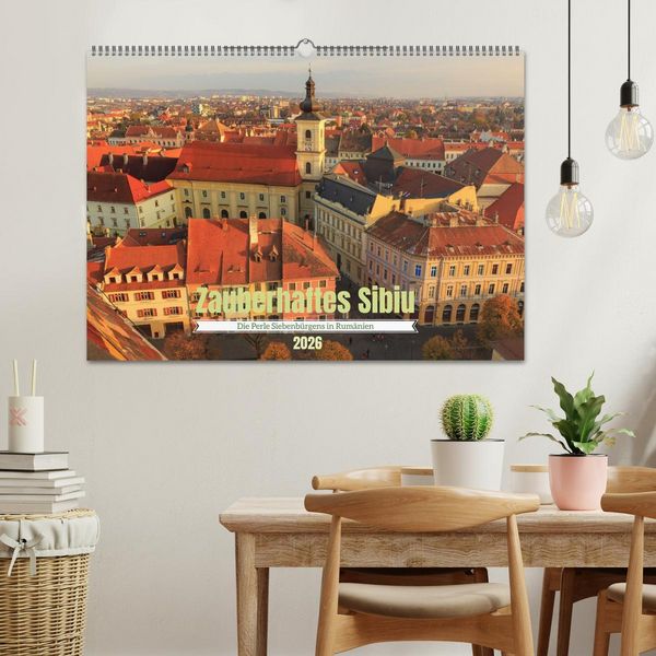 Produktbild: Zauberhaftes Sibiu - Die Perle Siebenb&uuml;rgens in Rum&auml;nien (Wandkalender 2026 DIN A2 quer), CALVENDO Monatskalender