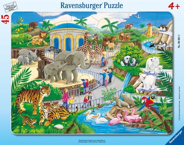 Besuch im Zoo, Rahmenpuzzle (Ravensburger 06661)