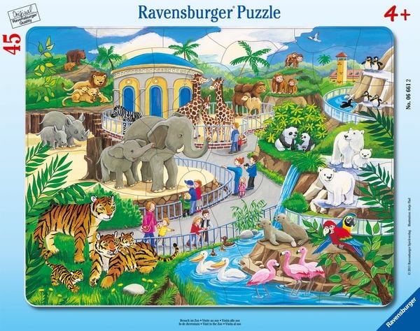 Rahmenpuzzle Besuch im Zoo 45 Teile