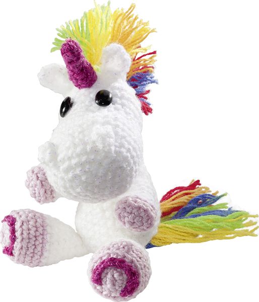 Produktbild: Folia Mini-H&auml;kelset EINHORN, ca. 12 - 14 cm