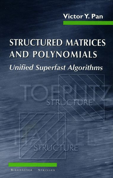 Produktbild: Structured Matrices and Polynomials