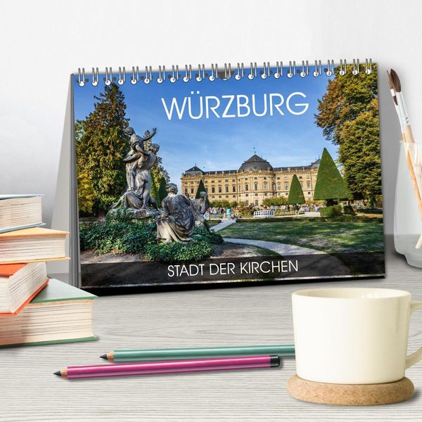 Produktbild: W&uuml;rzburg - Stadt der Kirchen (Tischkalender 2026 DIN A5 quer), CALVENDO Monatskalender