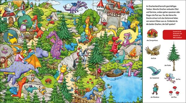 Produktbild: Suche und finde! Sound-Wimmelbuch - Drachen und Ritter