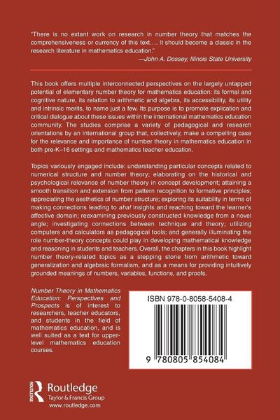 Produktbild: Number Theory in Mathematics Education